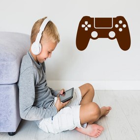 Veselá Stena Samolepka Ovládač na playstation Farba: hnědá, Veľkosť: 40 x 26 cm
