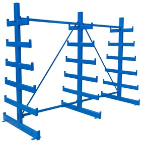 Konzolový regál, obojstranný, stromčekový, 2000 x 2700 x 1144 mm, 6 poschodí