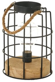 Čierna stolová lampa (výška 20,5 cm) – Casa Selección