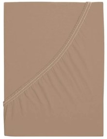 Jersey plachta do detskej postieľky EXCLUSIVE 70x140 cm svetlo hnedá