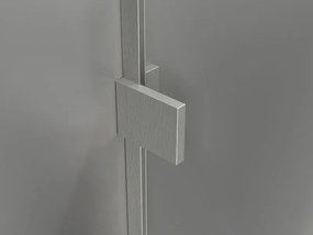 Mexen Lunar T, výklopný sprchový kút pravý 120 x 100 cm, 8mm číre sklo, oceľový profil, 834T-120-100-97-00-P