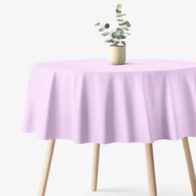 Goldea okrúhly obrus 100% bavlnené plátno - orgovánový Ø 100 cm