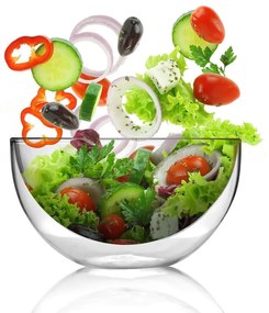 Sklenená dvojstenná servírovacia misa Vialli Design Double, 500 ml