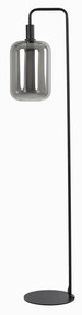 Čierna stojacia lampa (výška 155 cm) Lekar - Light &amp; Living