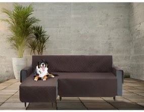 Poťah na rohovú sedačku ľavý PARIS hnedý, 200 cm