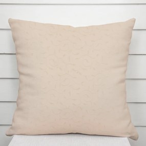 Biante Dekoračná obliečka na vankúš TF-025 Popínavé lístky - béžová 45 x 45 cm