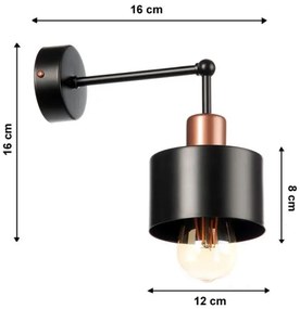 Nástenné svietidlo BODO 1xE27/60W/230V