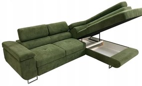 Moderno Meble Pravostranná rozkladacia rohová sedačka Avesta do modernej obývačky - šedá