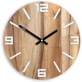 Hodiny Arabic Wood hnedo-čierne