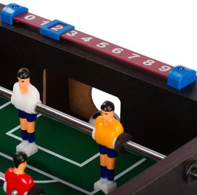 Mini stolný futbal 51 x 31 x 8 cm - čierny