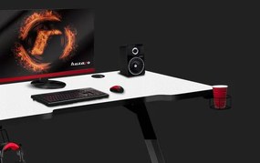 Moderný herný stôl v elegantnej bielej farbe