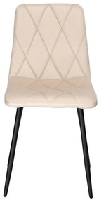 Jedálenská stolička MADISON zamatová, béžová
