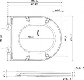 Isvea INFINITY WC sedátko, SLIM, odnímateľné, Soft Close, biela 40KF0200I-S