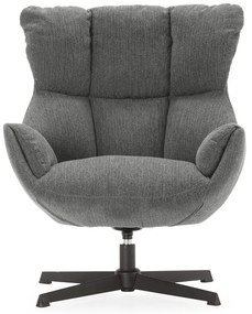 Sivé kreslo Odette – Marckeric