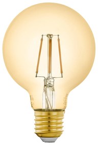 EGLO Múdra LED žiarovka LM-ZIG, E27, G80, 5,5 W, 2200K, teplá biela, jantárová