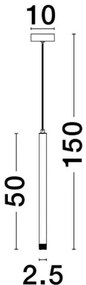Moderný luster Trimle 50 zlaté