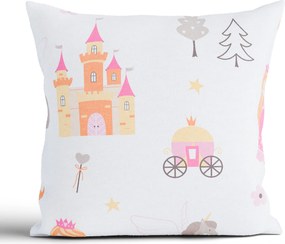 Bavlnená obliečka na vankúšik Renforcé 40 × 40 cm – Kúzelné kráľovstvo