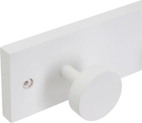 Biely nástenný vešiak z borovicového dreva 40 cm Anillos – Casa Selección