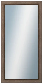 DANTIK - Zrkadlo v rámu, rozmer s rámom 50x100 cm z lišty CARRARA hnedá (2894)