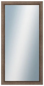DANTIK - Zrkadlo v rámu, rozmer s rámom 50x100 cm z lišty CARRARA hnedá (2894)