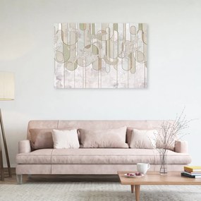 Obraz na plátně, Skandinávská minimalistická abstrakce v béžové - 120x80 cm
