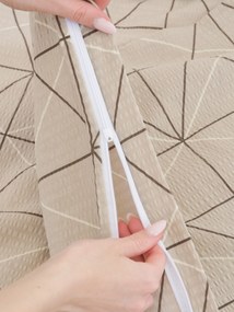 Krepová obliečka na vankúš Renforcé 70 × 90 cm - Sebastian béžový