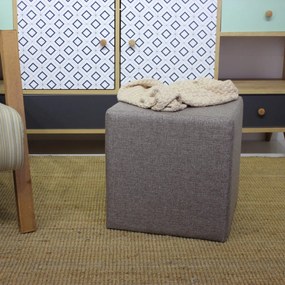 Stolička Kare Pouf Brown