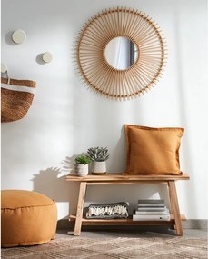 Záhradná lavica z týkového dreva Kave Home Safara