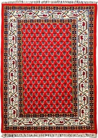 Kusový ručne tkaný koberec Mir red, 90x160, červená, obývacia izba, Asra
