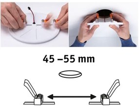 Paulmann 92387 - LED/4,5W IP44 Kúpeľňové podhľadové svietidlo VARIFIT 230V