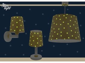 Dalber 82211A - Detská lampička STAR LIGHT 1xE14/40W/230V žltá