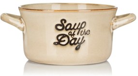 Kameninová miska na polievku Soup 500 ml béžová