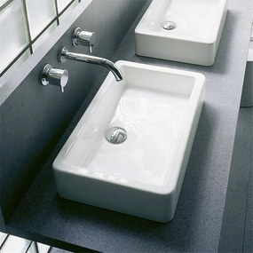 DURAVIT Vero obdĺžniková umývadlová misa bez otvoru, bez prepadu, 600 x 380 mm, biela, 0455600000