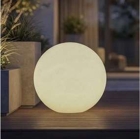 Kanlux 45933 - Vonkajšie svietidlo STONO 1xE27/20W/230V pr. 50 cm IP65 biele