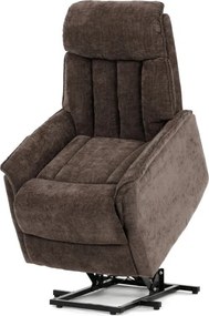 Polohovacie kreslo hnedé, elektrické TV-H9727 BR2