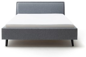 Čalúnená posteľ FRIEDA 180x200, modrá Barva: drevo