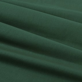 Goldea bavlnené posteľné obliečky duo - zimné radovánky s tmavo zelenou 140 x 200 a 70 x 90 cm