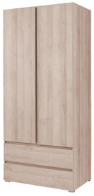 Šatníková skriňa Cortez C 2 (dub sonoma). Akcia -15%. Vlastná spoľahlivá doprava až k Vám domov. 1123739