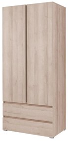 Šatníková skriňa Cortez C 2 (dub sonoma). Akcia -19%. Vlastná spoľahlivá doprava až k Vám domov. 1123739