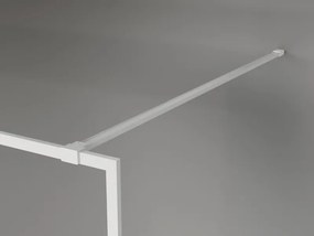 Mexen Kioto-F, sprchová zástena s rámom 100 x 202 cm, 8 mm číre sklo, biely profil, 800-100-104-20-00