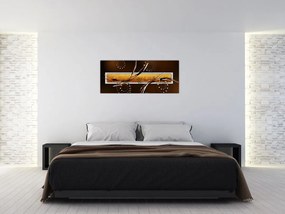 Obraz abstrakcie - Motýle (120x50 cm)