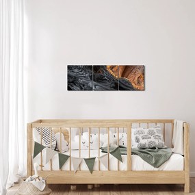 Obraz - Pohľad do stredu (s hodinami) (90x30 cm)
