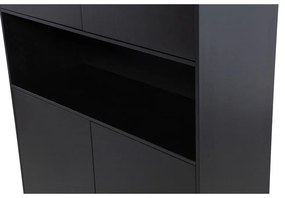 Čierna modulárna skrinka z borovicového dreva 110x210 cm Finca – WOOOD