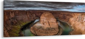 Obraz jazera v útese (120x50 cm)