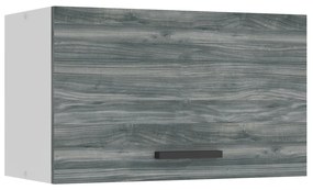 Kuchynská skrinka Belini Premium Full Version nad digestor 60 cm šedý antracit Glamour Wood