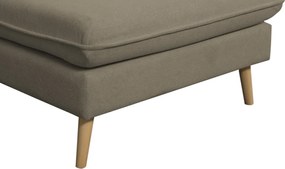 Rohová sedačka Salma,svetlo hnedá látka, univerzálna pravá/ľavá