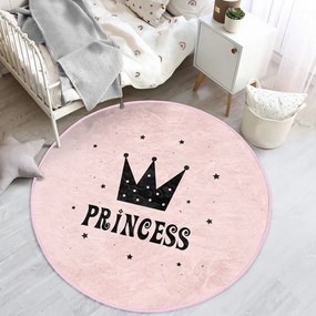 Ružový detský koberec ø 120 cm Comfort – Mila Home