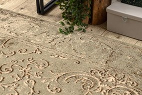 Koberec OMEGA LUMIER koniak hnedý / zelený