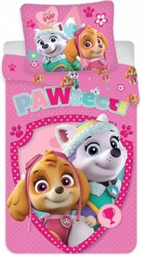 Obliečky do detskej postieľky Paw Patrol - Labková patrola - motív PAWfect - 100% bavlna - 40 x 60 cm + 100 x 135 cm