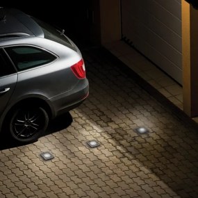 Vonkajšie nájazdové svietidlo LUKKA CONNECT 1xGU10/4W/230V IP67 matný chróm hranatý